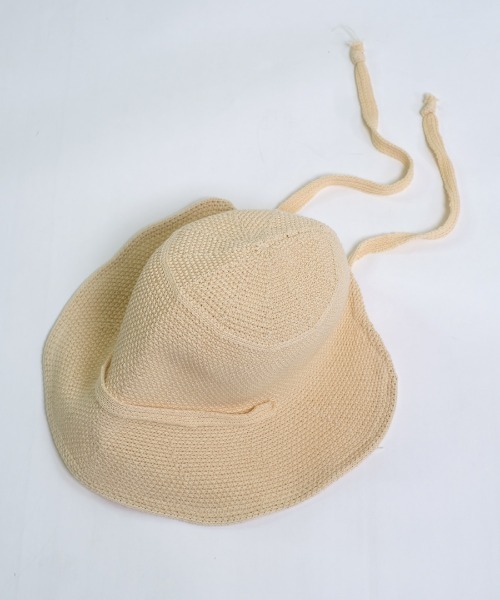 shopnikoniko（ショップニコニコ）の「ストローハット リボン 紐付き ペーパー編み  帽子 ハット（ハット・レディース・アイボリー/ベージュ/ブラック・フリー）」の16枚目の写真