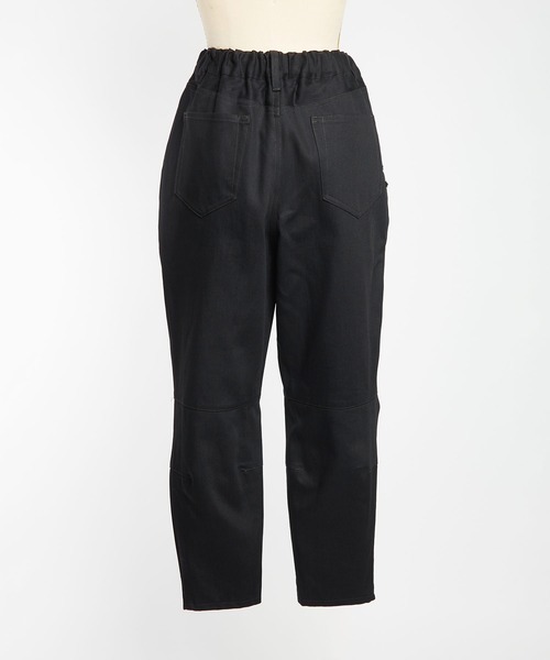 gomme（ゴム）の「8ozデニム　ニーダーツパンツ（デニムパンツ・レディース・ブラック/インディゴブルー・MEDIUM）」の22枚目の写真