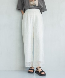パッチワークストレートパンツ 571300