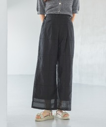 mysty woman | パッチワークストレートパンツ 571300(その他パンツ)