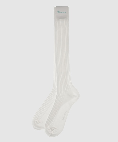DIGAWEL(ディガウェル)の「Rib hose socks (Kleuren × DIGAWEL)/Midsommar(ソックス/靴下・メンズ・ホワイト/ブラック/グレー・FREE)」の2枚目の写真