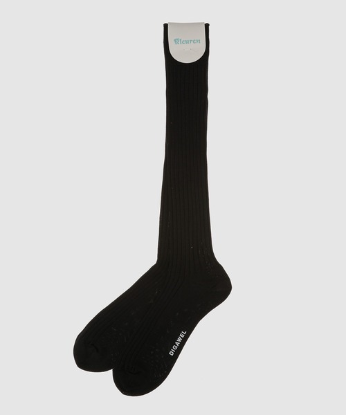 DIGAWEL(ディガウェル)の「Rib hose socks (Kleuren × DIGAWEL)/Midsommar(ソックス/靴下・メンズ・ホワイト/ブラック/グレー・FREE)」の3枚目の写真