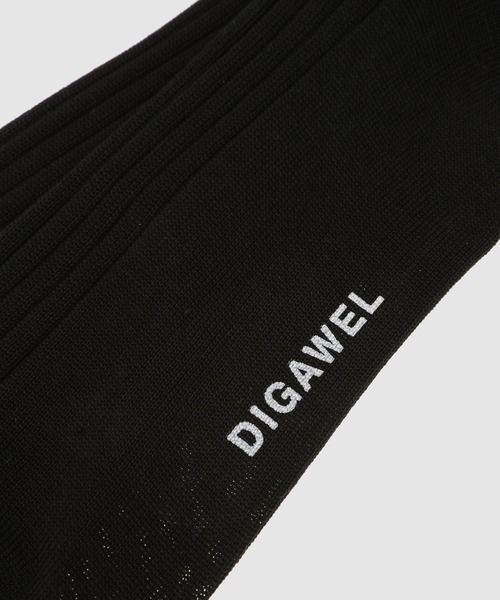 DIGAWEL(ディガウェル)の「Rib hose socks (Kleuren × DIGAWEL)/Midsommar(ソックス/靴下・メンズ・ホワイト/ブラック/グレー・FREE)」の5枚目の写真