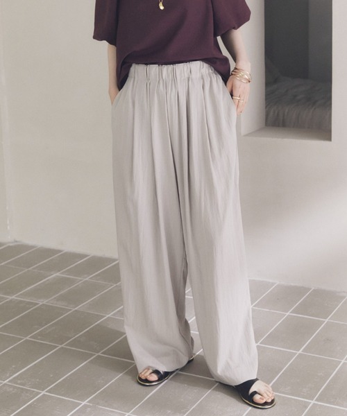 ドゥ アルシーヴ（Doux archives）/ワイドウエストギャザーパンツ セール】ワイドウエストギャザーパンツ（その他パンツ）｜DOUX