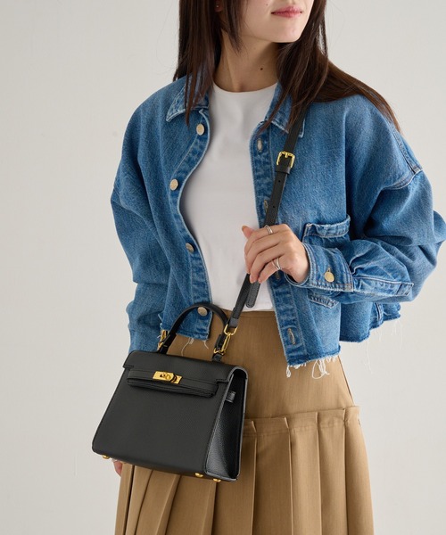 2wayショルダーバック doplight berry+forest tile① セール】【MAISON BREEZE】2WAYワンハンドルフラップバッグ