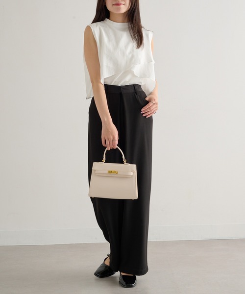 MAISON BREEZE（メゾンブリーズ）の「【MAISON BREEZE】2WAYワンハンドルフラップバッグ ショルダー付き KNF-TP（ショルダーバッグ・レディース・ブラック/アイボリー/ベージュ・FREE）」の13枚目の写真