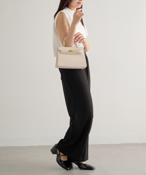 MAISON BREEZE（メゾンブリーズ）の「【MAISON BREEZE】2WAYワンハンドルフラップバッグ ショルダー付き KNF-TP（ショルダーバッグ・レディース・ブラック/アイボリー/ベージュ・FREE）」の14枚目の写真