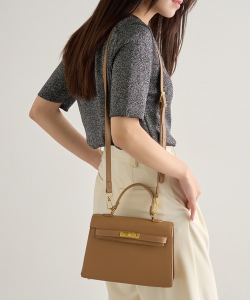 MAISON BREEZE（メゾンブリーズ）の「【MAISON BREEZE】2WAYワンハンドルフラップバッグ ショルダー付き KNF-TP（ショルダーバッグ・レディース・ブラック/アイボリー/ベージュ・FREE）」の19枚目の写真