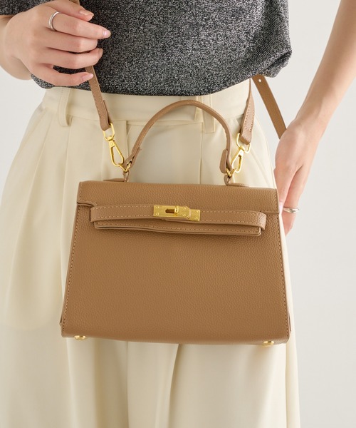 MAISON BREEZE（メゾンブリーズ）の「【MAISON BREEZE】2WAYワンハンドルフラップバッグ ショルダー付き KNF-TP（ショルダーバッグ・レディース・ブラック/アイボリー/ベージュ・FREE）」の20枚目の写真