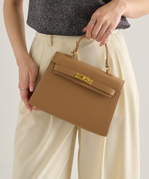 MAISON BREEZE（メゾンブリーズ）の「【MAISON BREEZE】2WAYワンハンドルフラップバッグ ショルダー付き KNF-TP（ショルダーバッグ・レディース・ブラック/アイボリー/ベージュ・FREE）」の21枚目の写真