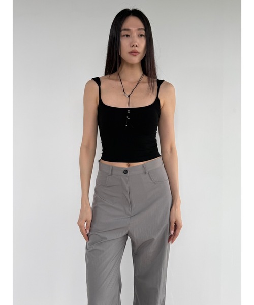 Didot.showroom（ディドット ショールーム）の「シェイプカップインキャミソール（キャミソール・レディース・アイボリー/ブラック/グレー/ブラウン/ベージュ・FREE）」の11枚目の写真