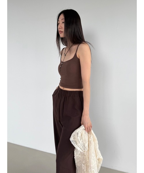 Didot.showroom（ディドット ショールーム）の「シェイプカップインキャミソール（キャミソール・レディース・アイボリー/ブラック/グレー/ブラウン/ベージュ・FREE）」の22枚目の写真