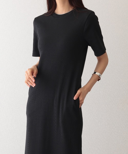 Lace Ladies(レースレディース)の「コットン バックスリット 半袖 カット ロング ワンピース(ワンピース・レディース・チャコールグレー/グレー/ブラック/モカ・S/FREE)」の19枚目の写真