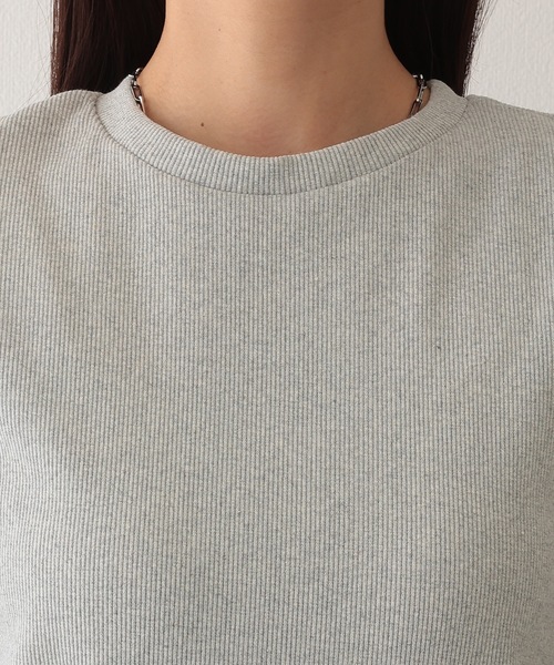 Lace Ladies(レースレディース)の「コットン バックスリット 半袖 カット ロング ワンピース(ワンピース・レディース・チャコールグレー/グレー/ブラック/モカ・S/FREE)」の6枚目の写真