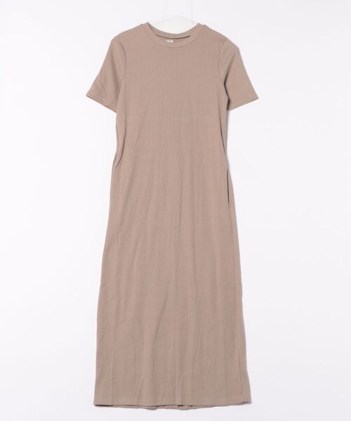 Lace Ladies(レースレディース)の「コットン バックスリット 半袖 カット ロング ワンピース(ワンピース・レディース・チャコールグレー/グレー/ブラック/モカ・S/FREE)」の14枚目の写真