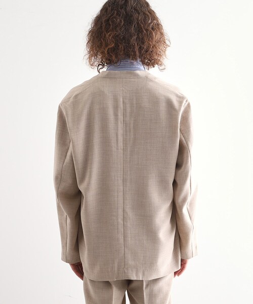 tk.TAKEO KIKUCHI（ティーケータケオキクチ）の「◆テックキャンバスノーカラージャケット（ノーカラージャケット・メンズ・ブラック/オリーブ/ベージュ・01/02/03/04）」の9枚目の写真