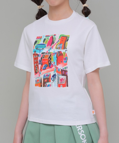 セール】コットン100％ カラフルイラスト 半袖Tシャツ（Tシャツ