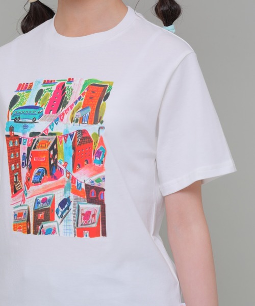 うりんこです　カラフルイラスト半袖Tシャツ うりんこです カラフルイラスト半袖Tシャツ うりんこ様専用です