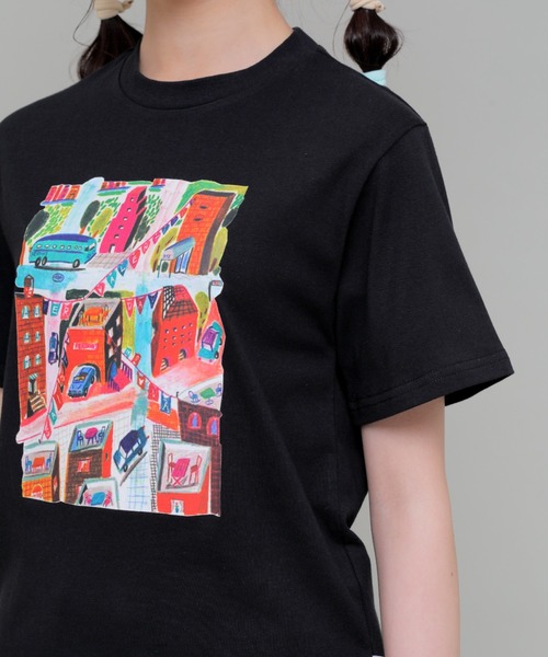 うりんこです　カラフルイラスト半袖Tシャツ うりんこ様専用です カラフルイラスト半袖Tシャツ - メルカリ