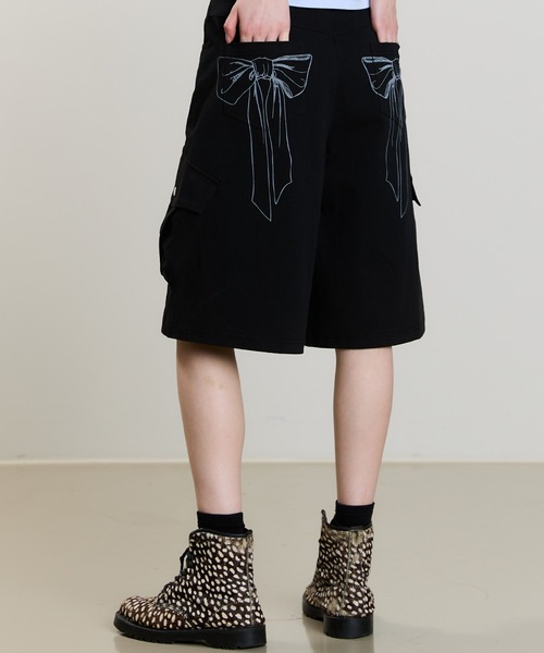 LUVISTRUE(ラヴイズトゥルー)の「SM RIBBON PANTS(その他パンツ・レディース・チャコール/ホワイト/ブラック・FREE)」の2枚目の写真