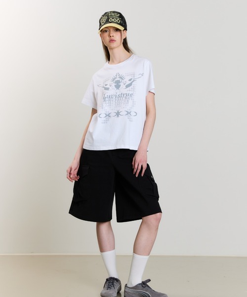 LUVISTRUE(ラヴイズトゥルー)の「SM RIBBON PANTS(その他パンツ・レディース・チャコール/ホワイト/ブラック・FREE)」の5枚目の写真
