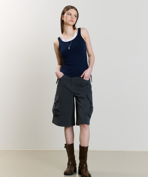 LUVISTRUE(ラヴイズトゥルー)の「SM RIBBON PANTS(その他パンツ・レディース・チャコール/ホワイト/ブラック・FREE)」の8枚目の写真