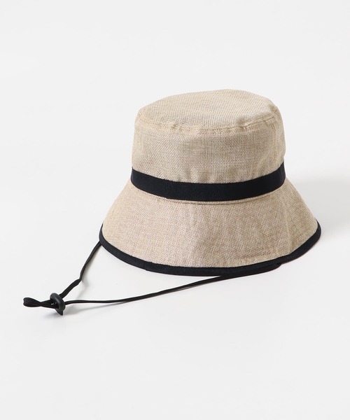 SMELLY（スメリー）の「ジュートライクパイピングハット（ハット・レディース・ブラウン/ベージュ・-）」の12枚目の写真
