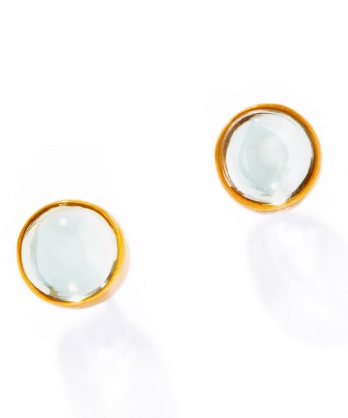 les bonbon(ルボンボン)の「【les bonbon】aura round pierce/オーラ ラウンド ピアス(ピアス(両耳用)・レディース・グリーン/イエロー/パープル系・FREE)」の4枚目の写真