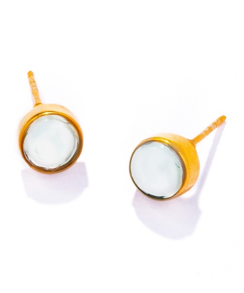 les bonbon(ルボンボン)の「【les bonbon】aura round pierce/オーラ ラウンド ピアス(ピアス(両耳用)・レディース・グリーン/イエロー/パープル系・FREE)」の5枚目の写真