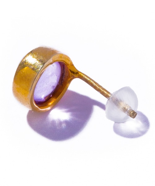 les bonbon(ルボンボン)の「【les bonbon】aura round pierce/オーラ ラウンド ピアス(ピアス(両耳用)・レディース・グリーン/イエロー/パープル系・FREE)」の12枚目の写真