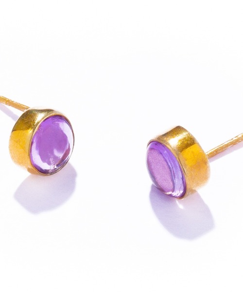 les bonbon(ルボンボン)の「【les bonbon】aura round pierce/オーラ ラウンド ピアス(ピアス(両耳用)・レディース・グリーン/イエロー/パープル系・FREE)」の11枚目の写真