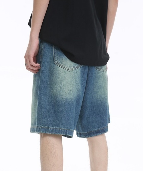 MGV(エムジーヴィー)の「ベーシックデニムハーフパンツ(デニムパンツ・メンズ・ブラック/ライトブルー/ブルー・MEDIUM/LARGE/X-LARGE)」の13枚目の写真
