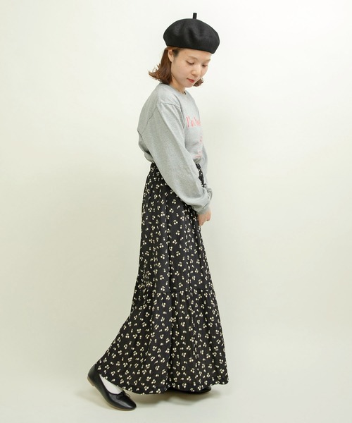 CHILD WOMAN(チャイルドウーマン)の「☆16/-天竺 秋を待つ犬プリント ロンT(Tシャツ/カットソー・レディース・グレー/ホワイト・FREE)」の11枚目の写真