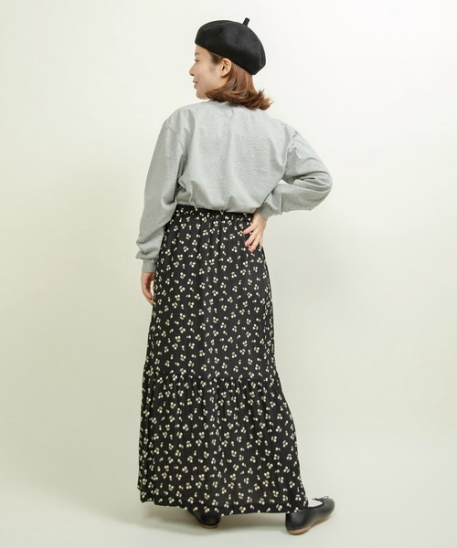 CHILD WOMAN(チャイルドウーマン)の「☆16/-天竺 秋を待つ犬プリント ロンT(Tシャツ/カットソー・レディース・グレー/ホワイト・FREE)」の12枚目の写真