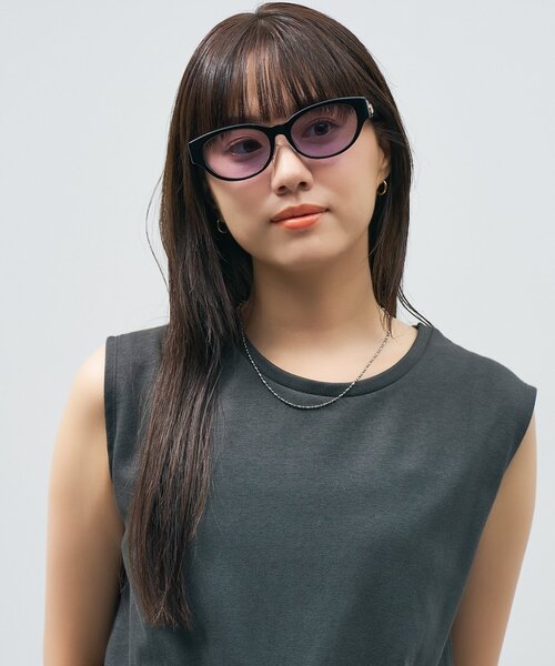 Zoff｜STUDIO SEVEN｜オーバル型 サングラス｜スタジオセブン｜横長