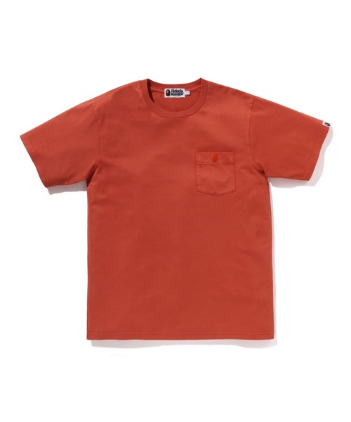 A BATHING APE(アベイシングエイプ)の「GAEMENT DYE ONE POINT POCKET TEE(Tシャツ/カットソー・メンズ・アイボリー/ブラック/パープル/オレンジ・LARGE/X-LARGE/SMALL/MEDIUM/XX-LARGE/XXX-LARGE)」の1枚目の写真