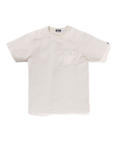 A BATHING APE(アベイシングエイプ)の「GAEMENT DYE ONE POINT POCKET TEE(Tシャツ/カットソー・メンズ・アイボリー/ブラック/パープル/オレンジ・LARGE/X-LARGE/SMALL/MEDIUM/XX-LARGE/XXX-LARGE)」の2枚目の写真