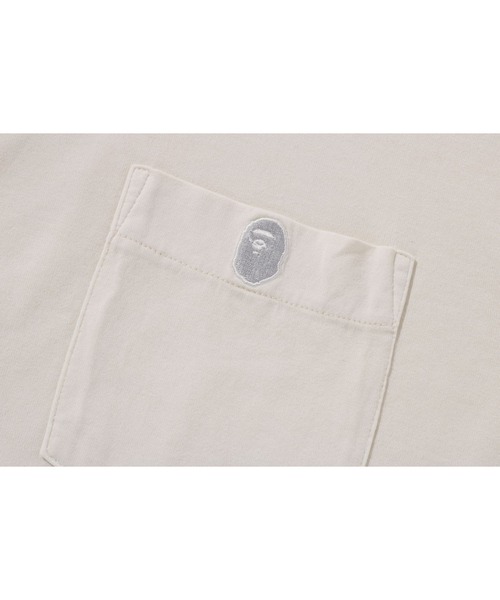 A BATHING APE(アベイシングエイプ)の「GAEMENT DYE ONE POINT POCKET TEE(Tシャツ/カットソー・メンズ・アイボリー/ブラック/パープル/オレンジ・LARGE/X-LARGE/SMALL/MEDIUM/XX-LARGE/XXX-LARGE)」の9枚目の写真