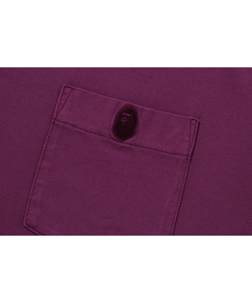 A BATHING APE(アベイシングエイプ)の「GAEMENT DYE ONE POINT POCKET TEE(Tシャツ/カットソー・メンズ・アイボリー/ブラック/パープル/オレンジ・LARGE/X-LARGE/SMALL/MEDIUM/XX-LARGE/XXX-LARGE)」の11枚目の写真
