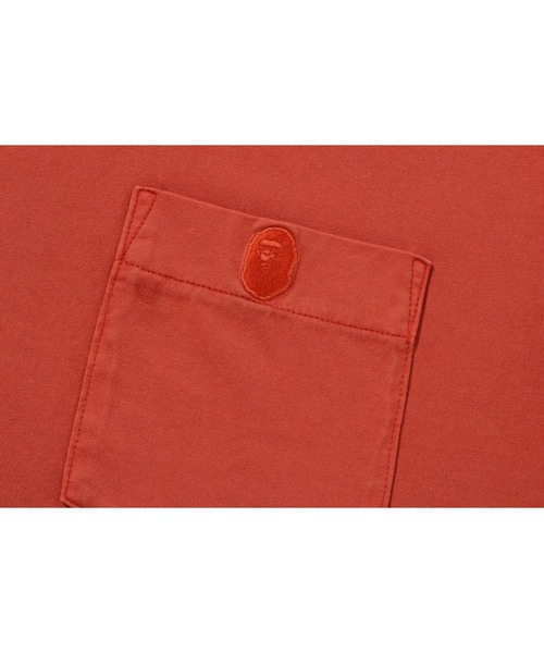 A BATHING APE(アベイシングエイプ)の「GAEMENT DYE ONE POINT POCKET TEE(Tシャツ/カットソー・メンズ・アイボリー/ブラック/パープル/オレンジ・LARGE/X-LARGE/SMALL/MEDIUM/XX-LARGE/XXX-LARGE)」の12枚目の写真