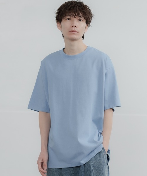 improves(インプローブス)の「シルキータッチ クルーネック 半袖Tシャツ(Tシャツ/カットソー・メンズ・グレイッシュベージュ/サックスブルー/ブラック/チャコール/イエロー/ホワイト・MEDIUM/LARGE)」の21枚目の写真