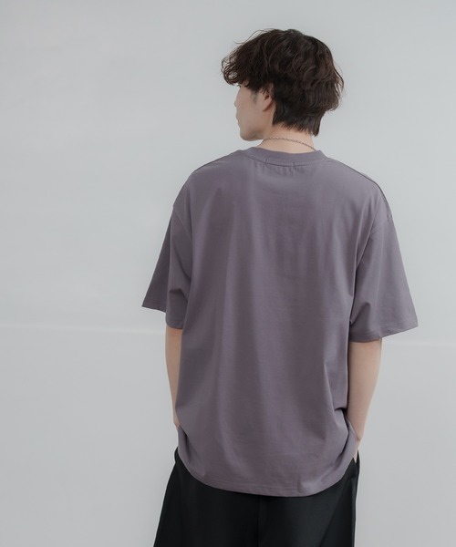 improves(インプローブス)の「シルキータッチ クルーネック 半袖Tシャツ(Tシャツ/カットソー・メンズ・グレイッシュベージュ/サックスブルー/ブラック/チャコール/イエロー/ホワイト・MEDIUM/LARGE)」の16枚目の写真