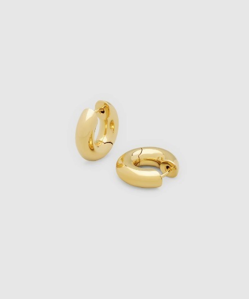 TOM WOOD（トムウッド）の「【TOMWOOD】Chunky Hoops Small　 クラシックフープ スモール ゴールドピアス ユニセックス（ピアス（両耳用）・レディース・ゴールド・FREE）」の6枚目の写真