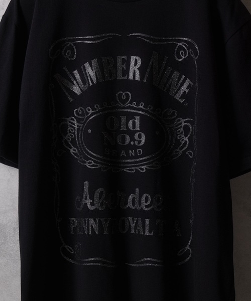 NUMBER NINE GLITTER PRINTED T-SHIRT / ナンバーナイン