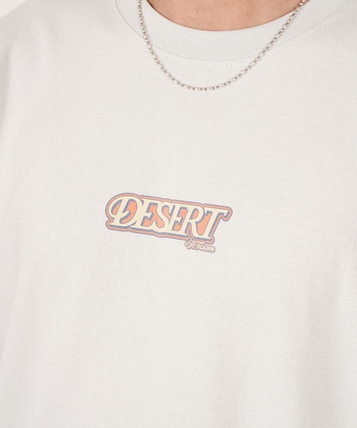 #Re:room（リルーム）の「デゼルトロゴプリントTシャツ（Tシャツ/カットソー・メンズ・ブラウン/オフホワイト/サックスブルー・M-L/S-M/L-XL）」の21枚目の写真