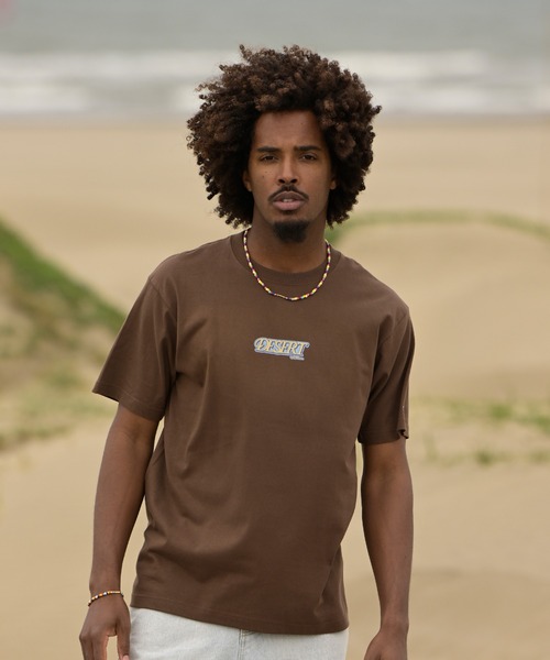 #Re:room（リルーム）の「デゼルトロゴプリントTシャツ（Tシャツ/カットソー・メンズ・ブラウン/オフホワイト/サックスブルー・M-L/S-M/L-XL）」の17枚目の写真