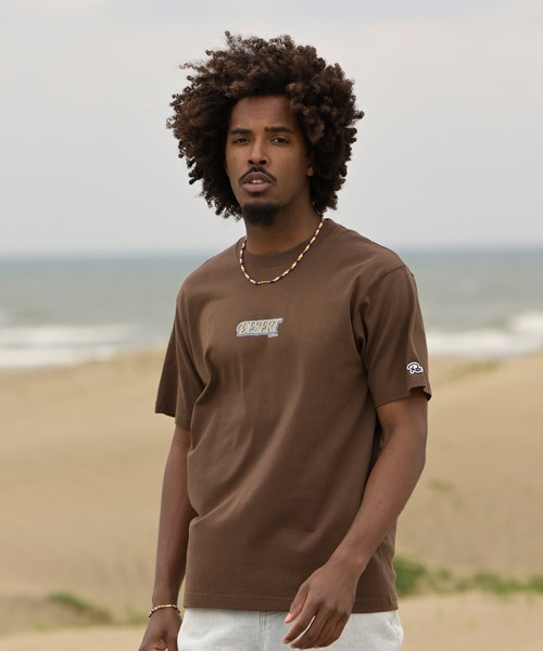 #Re:room（リルーム）の「デゼルトロゴプリントTシャツ（Tシャツ/カットソー・メンズ・ブラウン/オフホワイト/サックスブルー・M-L/S-M/L-XL）」の16枚目の写真