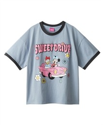 Disney（ディズニー）の「【ディズニー】Disny<半袖Tシャツ>　ミニー　デイジー　ガールズ（Tシャツ/カットソー・キッズ）」