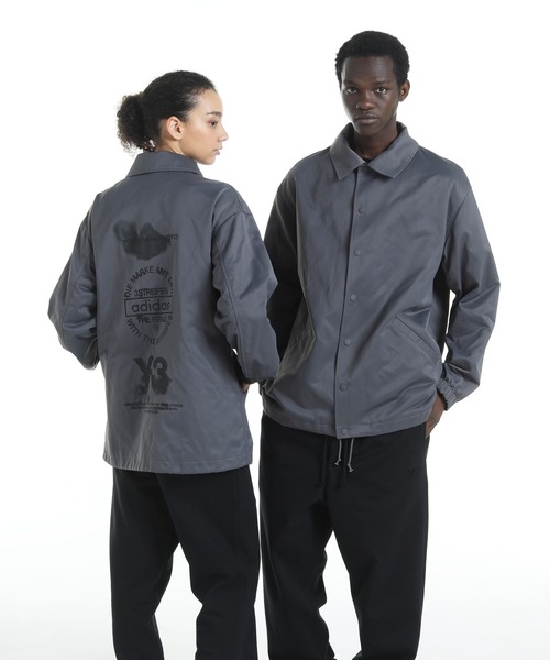 Y-3(ワイスリー)の「Y-3 GRAPHIC COACH JACKET(ブルゾン・メンズ・グレー・XX-SMALL/SMALL/MEDIUM/LARGE/X-LARGE/X-SMALL/XX-LARGE)」の1枚目の写真