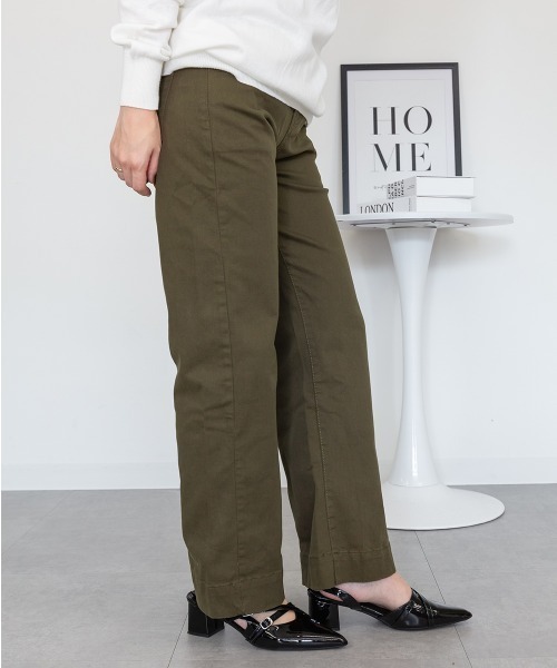 RCD(アールシーディー)の「カラーツイルワイドパンツ(その他パンツ・レディース・ベージュ/ブラック/カーキ・M/L/LL/3L/4L)」の12枚目の写真